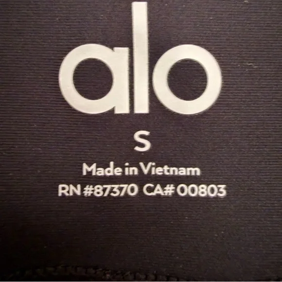 Alo High Waist Airbrush Leggings Black Size S - Picture 8 of 8